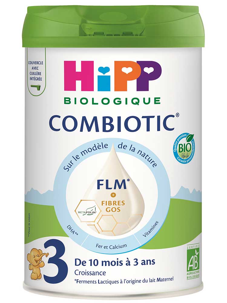 HiPP Combiotic 3 Lait de Croissance de 10 Mois à 3 Ans 800 g